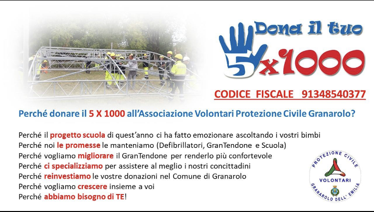 Donaci il tuo 5x1000